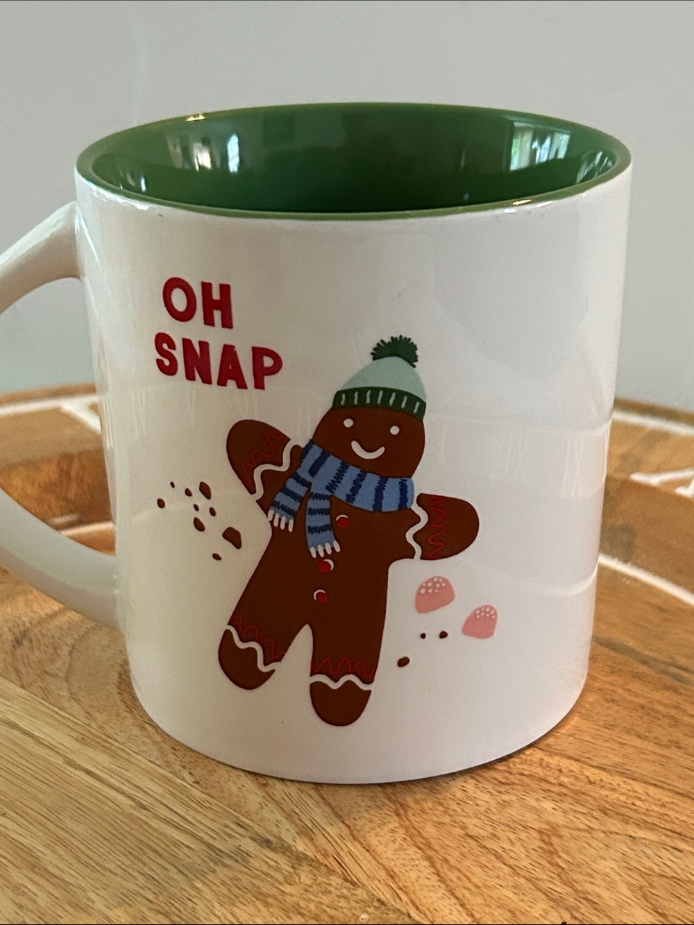 Oh Snap gingerbread man mug Christmas winter ceramic mug by target wondershop
